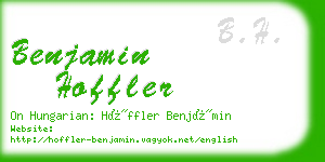 benjamin hoffler business card